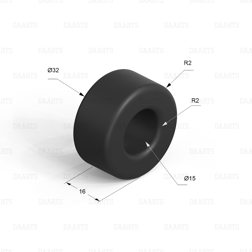带减振器吊架 DAARTS DSG Vibro（尺寸图）